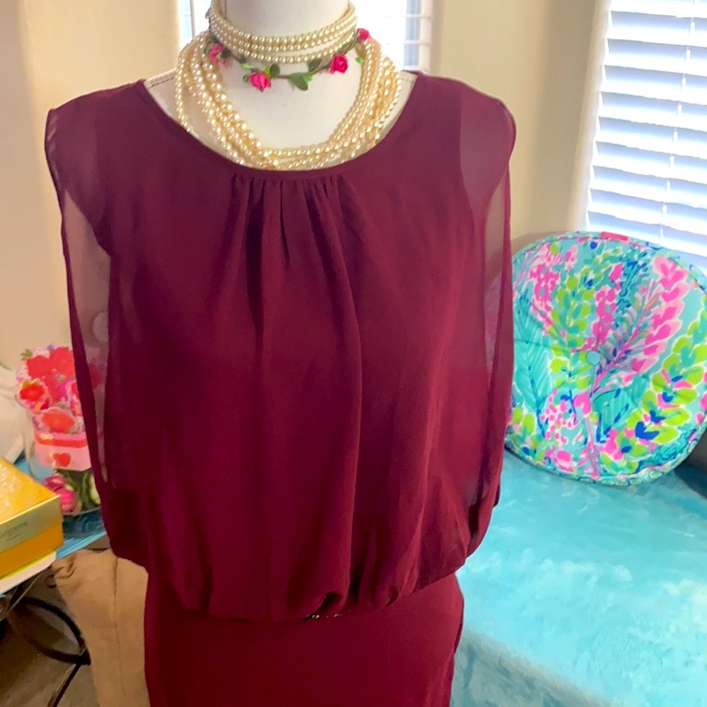 NEW! With tags MM Couture red wine dress